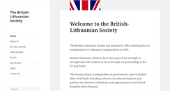 Desktop Screenshot of britishlithuaniansociety.org.uk