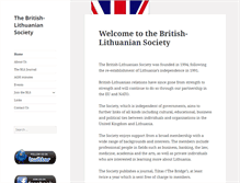 Tablet Screenshot of britishlithuaniansociety.org.uk